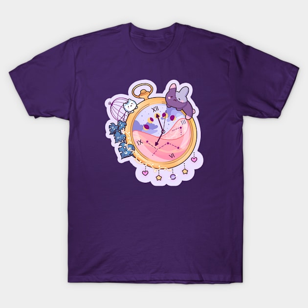 Pocket Animal Watch T-Shirt by Leenh